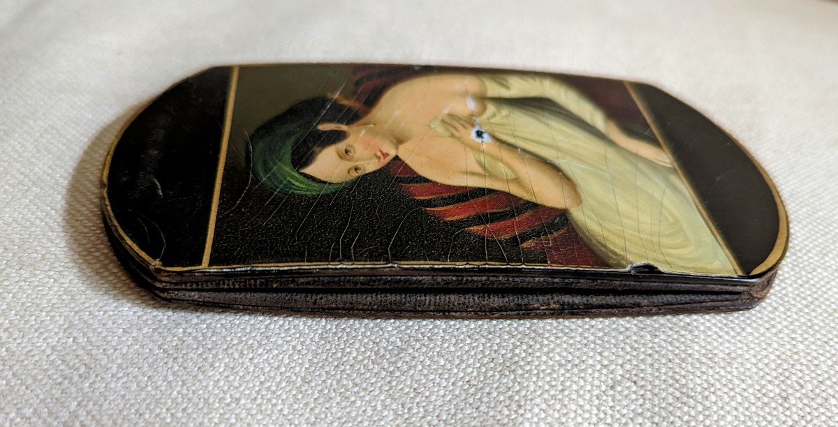 Case For Cigares With Portrait Of A Romantic Woman.-photo-3