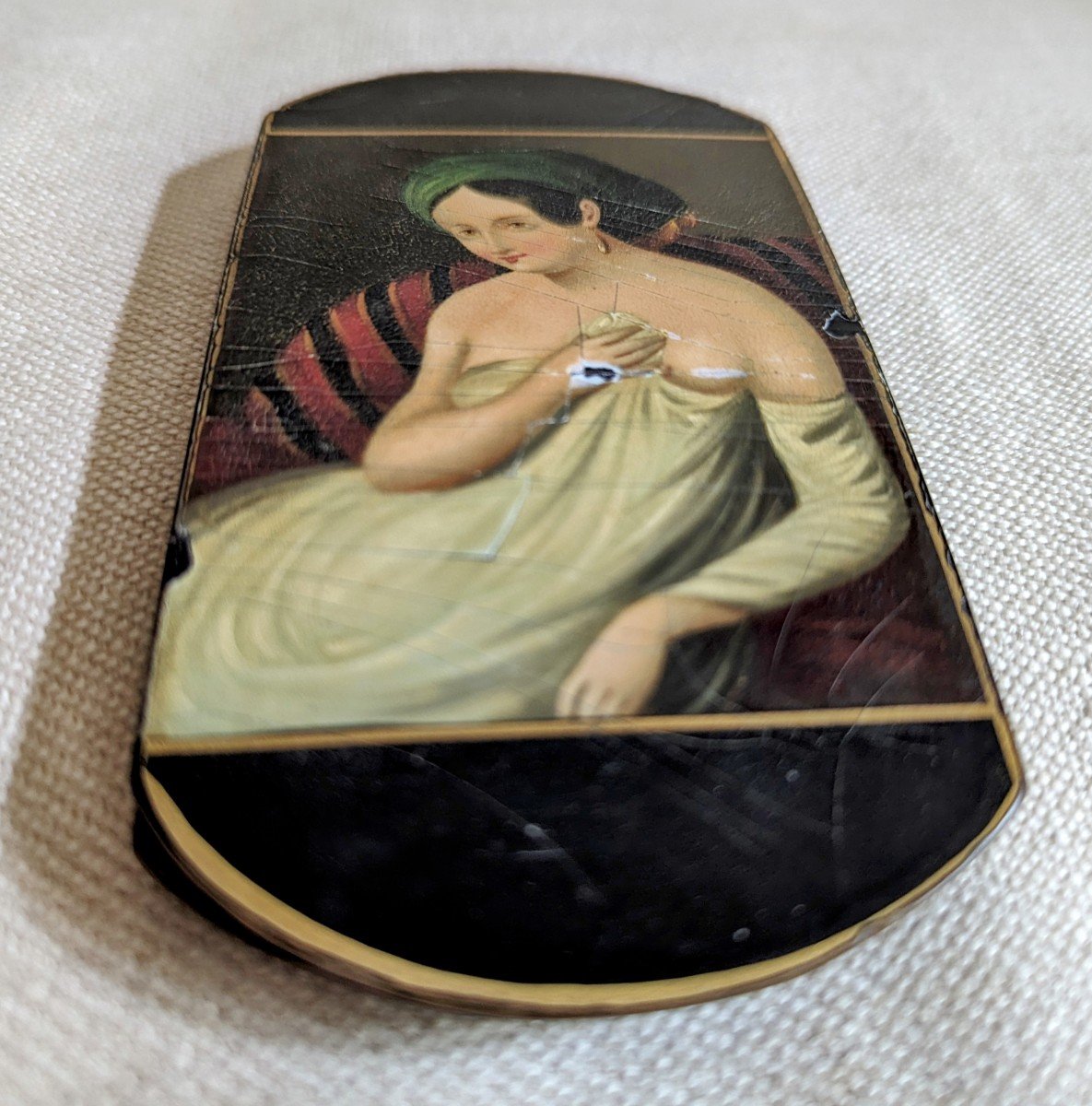 Case For Cigares With Portrait Of A Romantic Woman.-photo-5