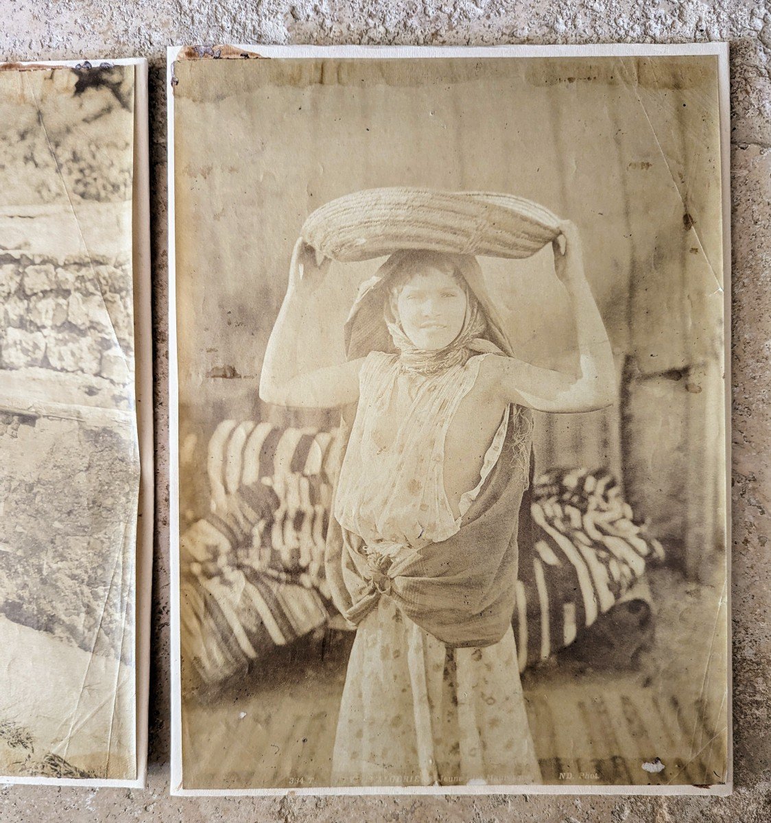 2 Prints On Albumen Paper Algerian Women Neurdein-photo-2