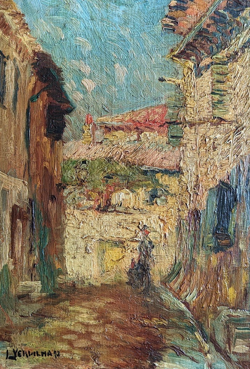 Lively Street In Provence By Verdilhan-photo-1