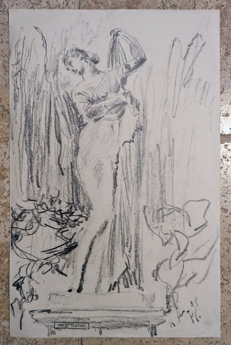 Study Of A Woman. Gustave Guettant Workshop-photo-2