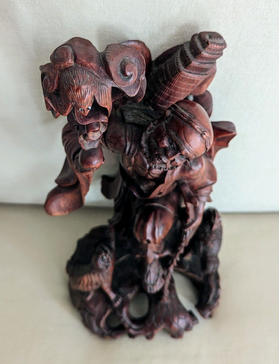 Large Carved Wood Subject. China-photo-4