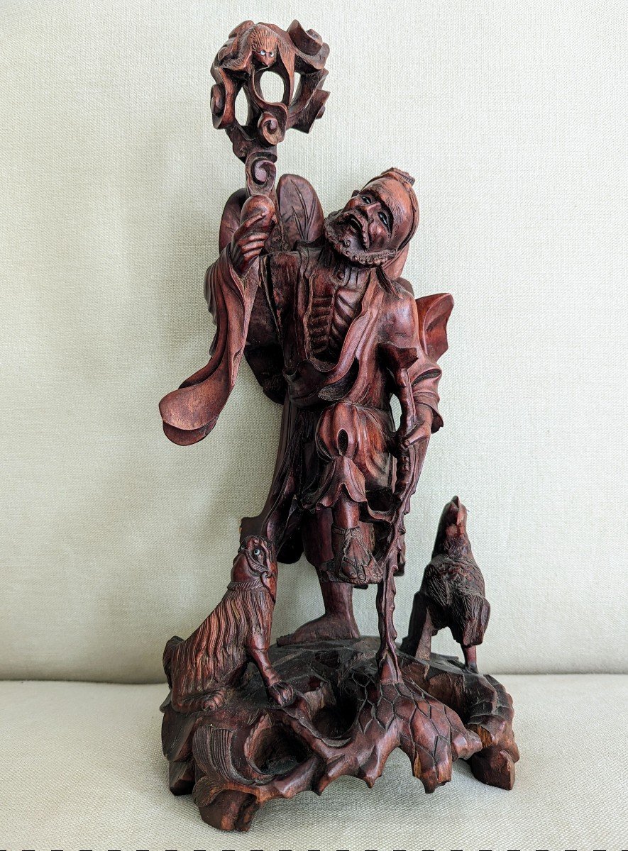 Large Carved Wood Subject. China-photo-6