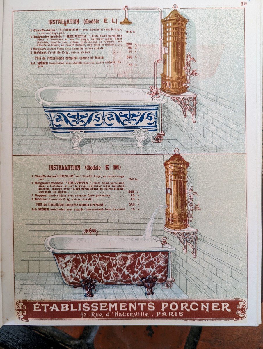 établissements Porcher. Catalogue Illustré 1899-photo-2