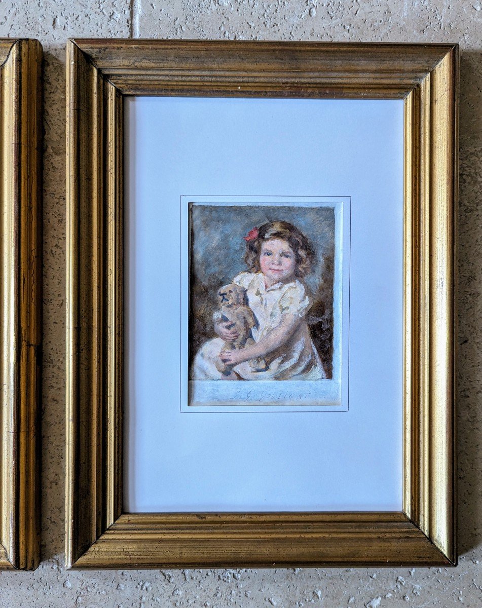 2 Studies Of Little Girls By Goulinat-photo-2