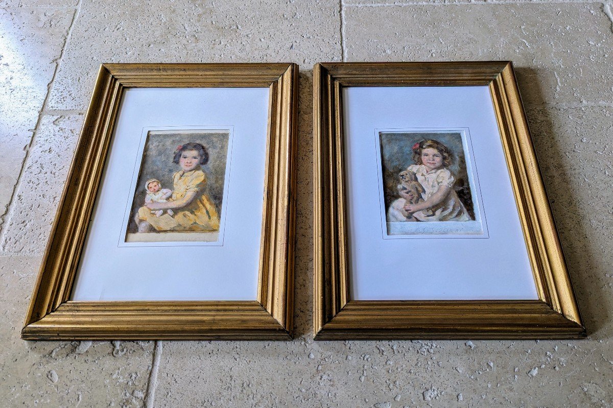2 Studies Of Little Girls By Goulinat-photo-5