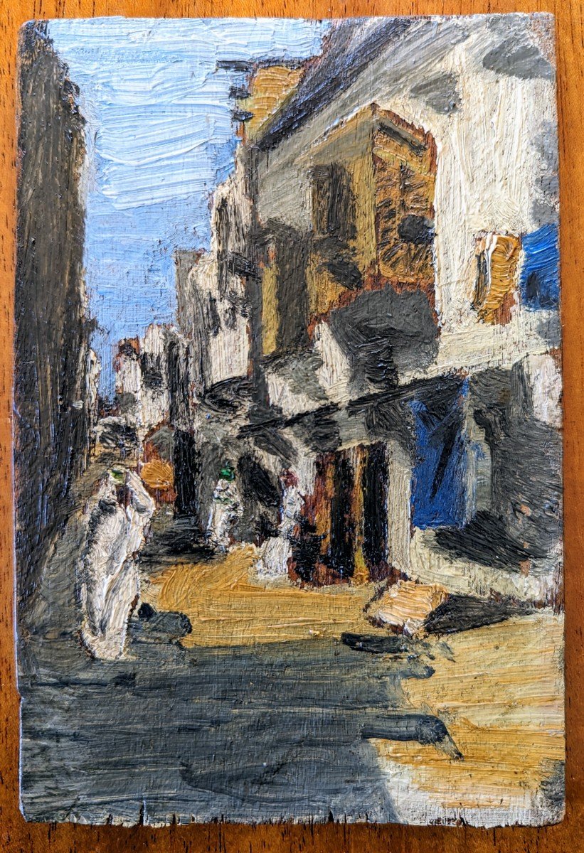 Double-sided Painting: Still Life & Orientalist -photo-2