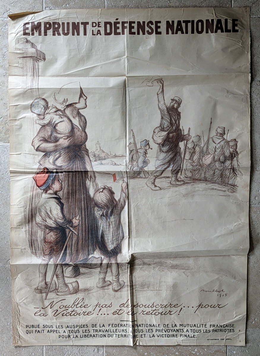 Affiche Illustrée par Poulbot. 1ère Guerre Mondiale -photo-3