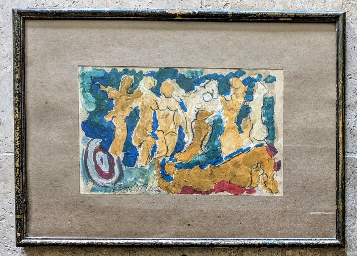 Naïade. Peinture Contemporaine.-photo-1