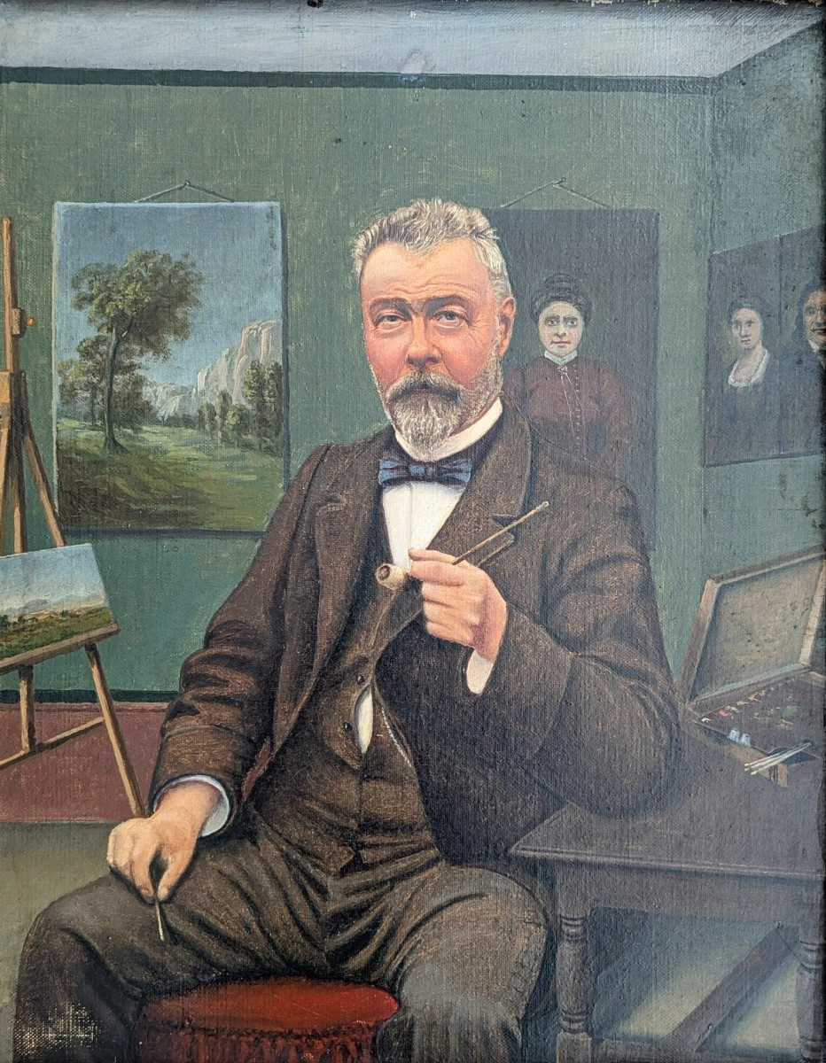 Portrait de Peintre . Début XXème Siècle 