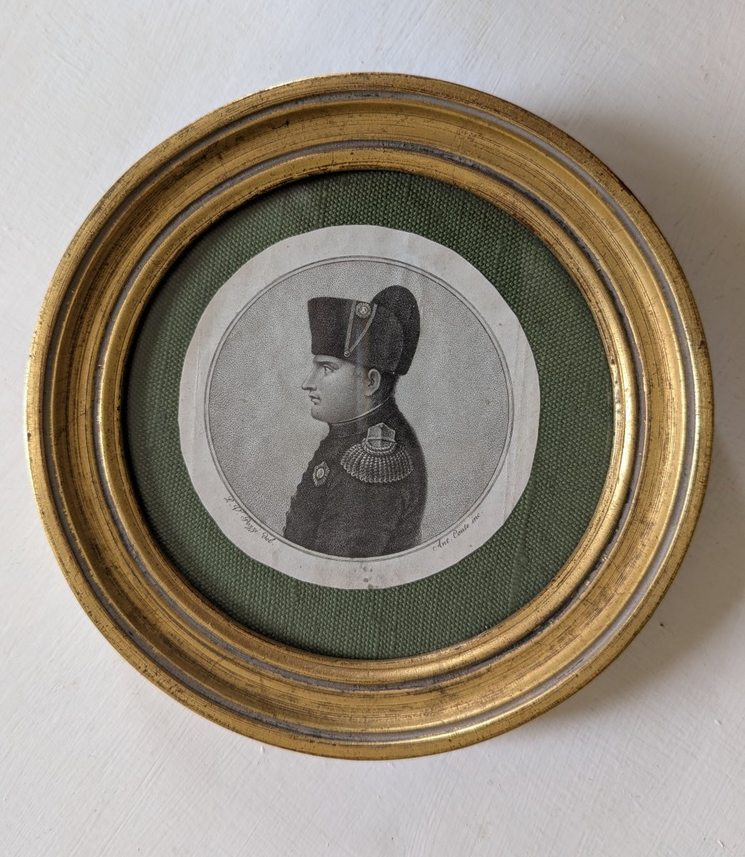 Portrait Of Napoleon Bonaparte Aquatint - Physionotrace-photo-3