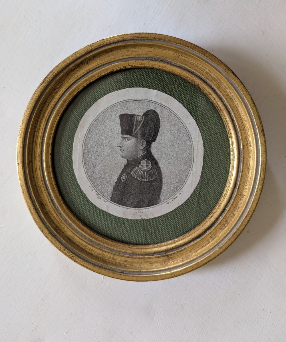 Portrait Of Napoleon Bonaparte Aquatint - Physionotrace-photo-3