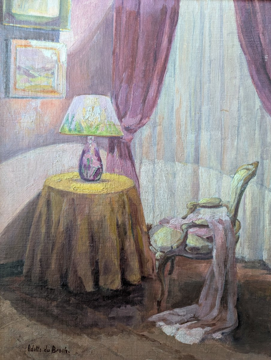 Intérieur par Odette du Bosch. Alger 1958-photo-4
