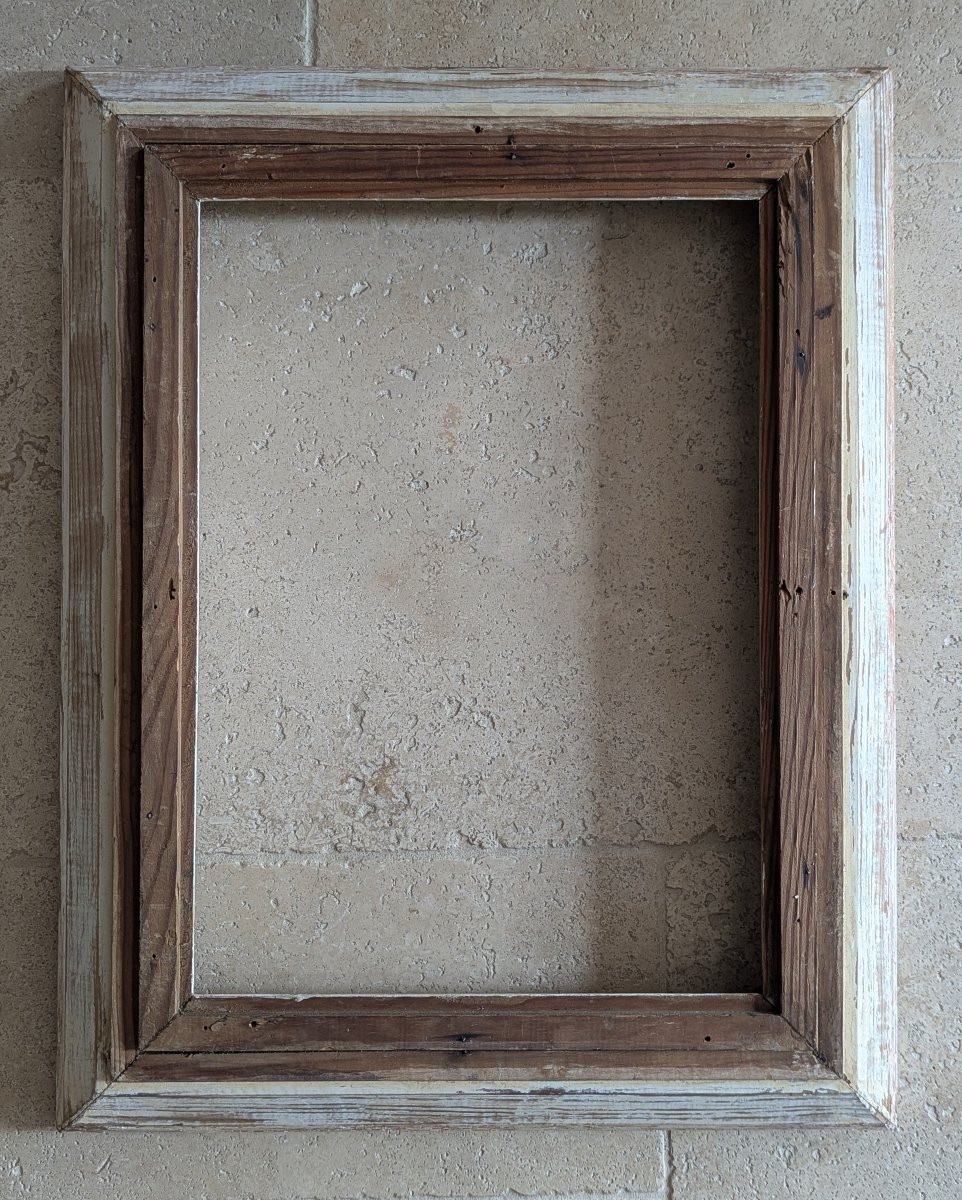 Molded And Patinated Wooden Channel Frame-photo-3