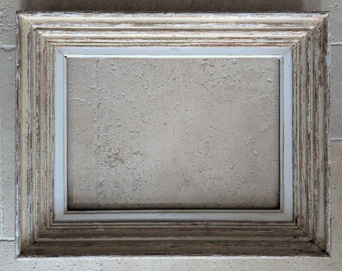 Molded And Patinated Wooden Channel Frame-photo-5