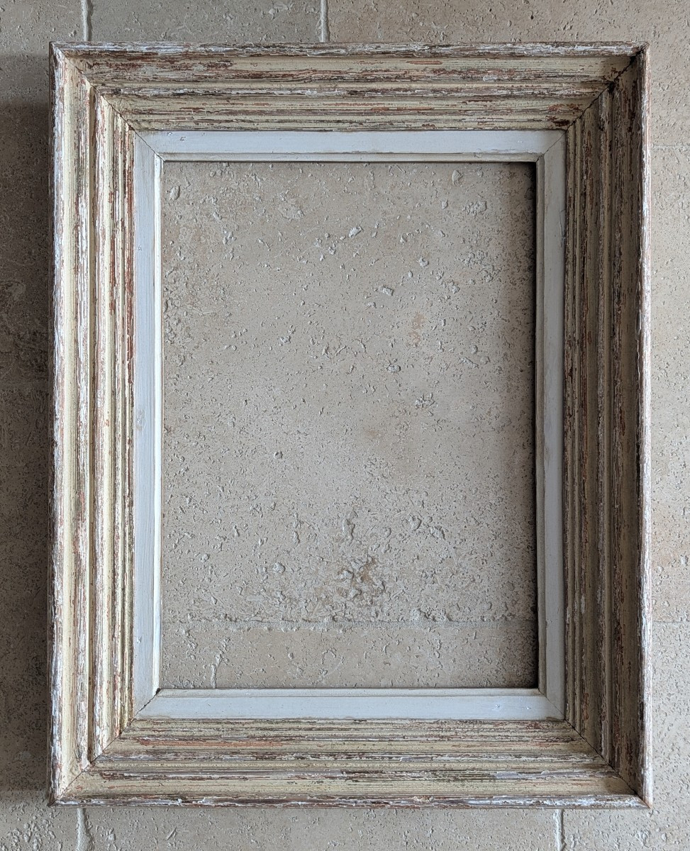 Molded And Patinated Wooden Channel Frame