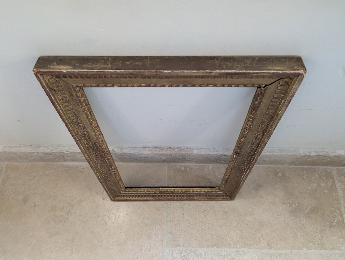 Cadre en bois doré style Louis XVI-photo-2