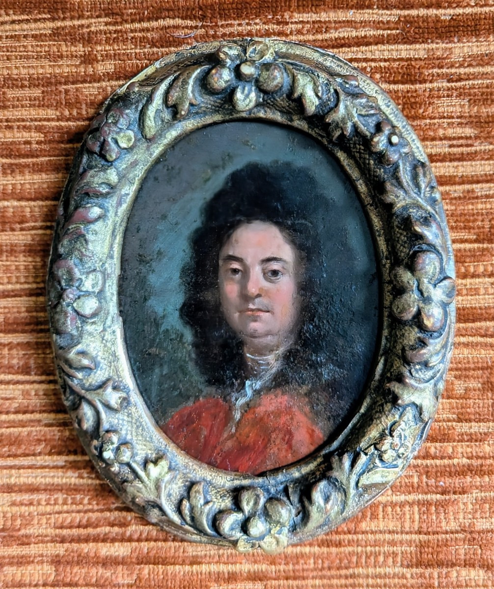Miniature Portrait Of A Nobleman, Framed In The Louis XIV Period