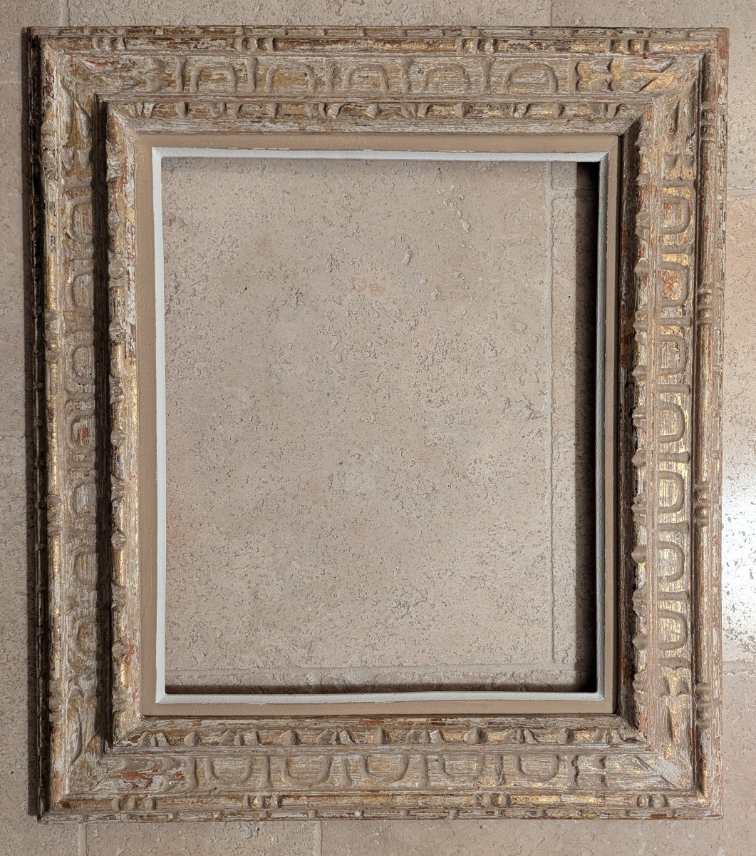 Carved Wooden Frame, Patinated 