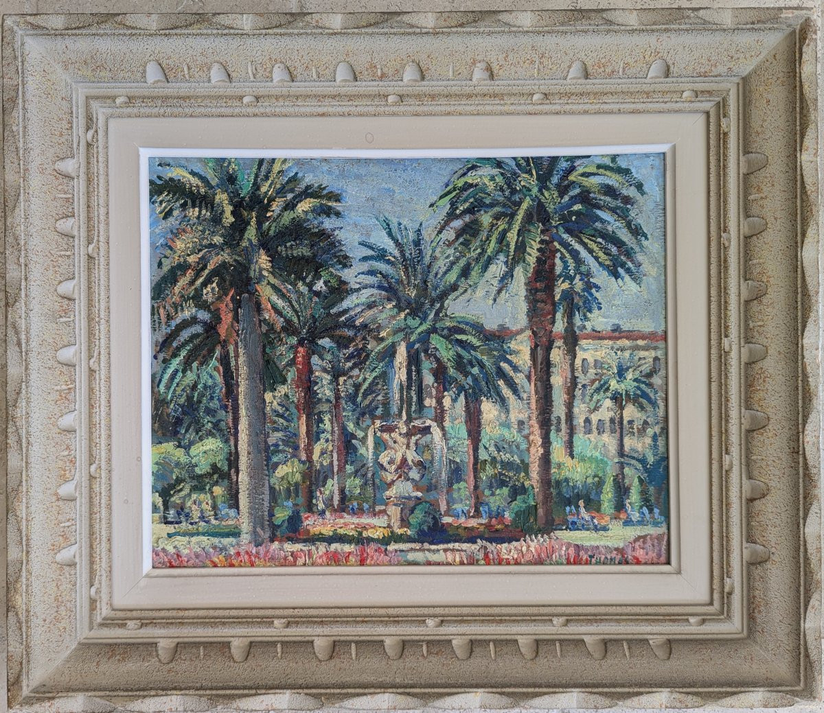 La Fontaine des Tritons - Nice - Peinture encadrée -photo-3