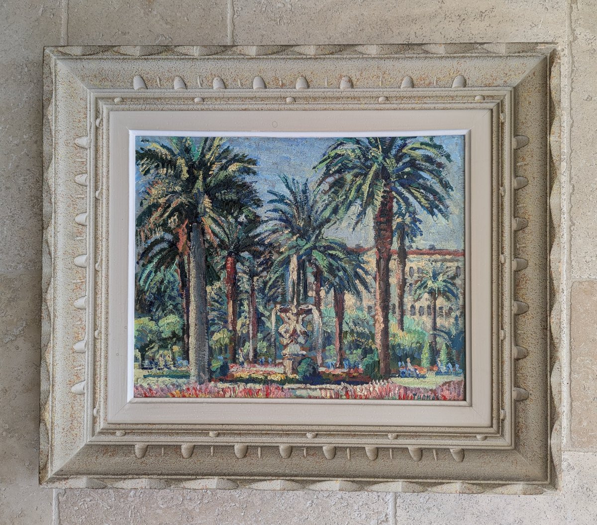 La Fontaine des Tritons - Nice - Peinture encadrée -photo-8