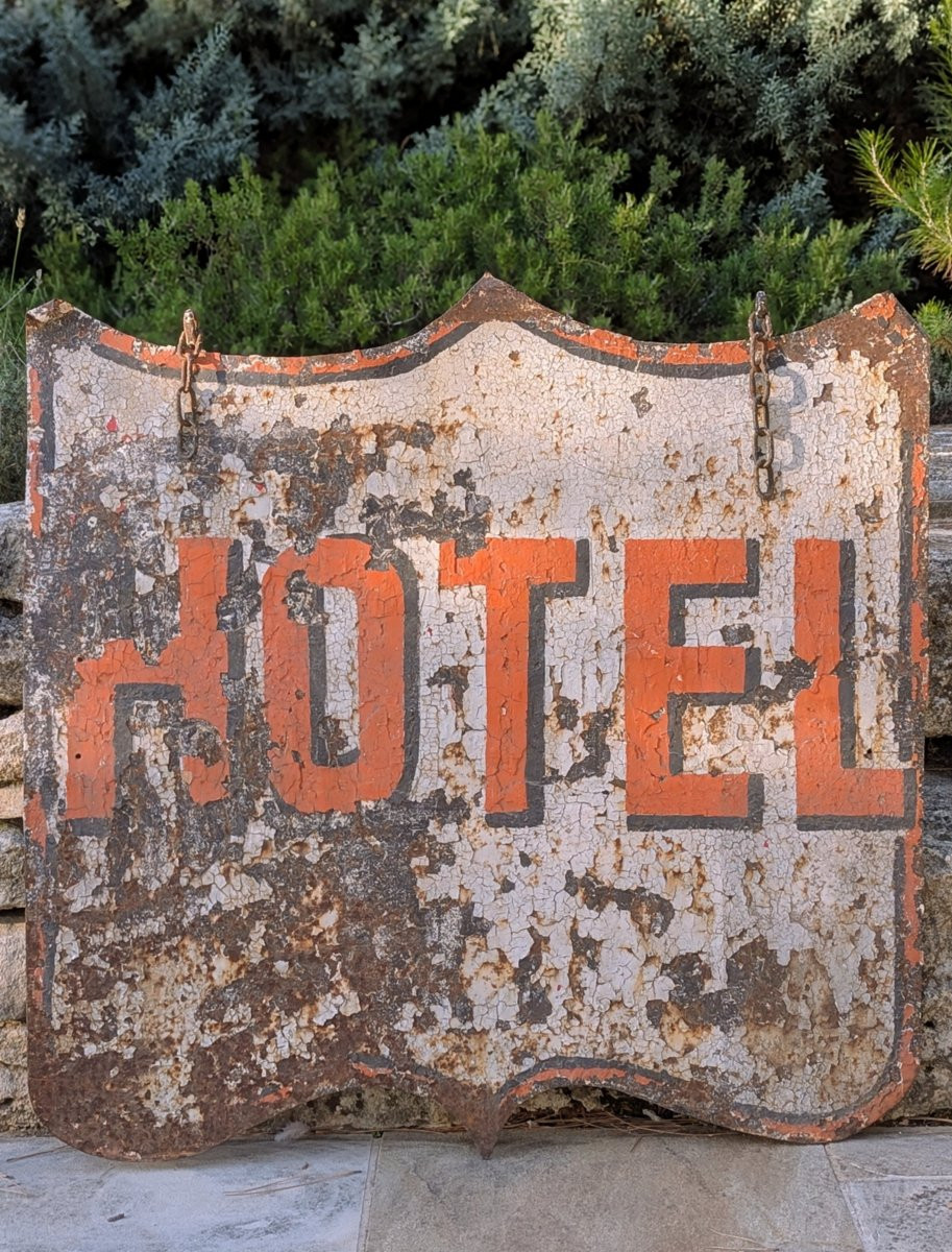 Large Double-sided Sign, Late 19th Century: Hotel-photo-2