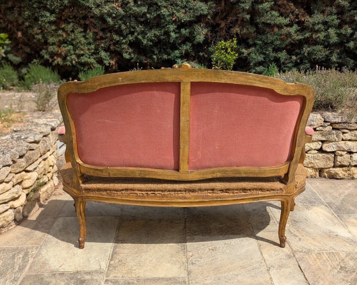 Louis XV-style Living Room: 1 Sofa & 2 Armchairs-photo-5