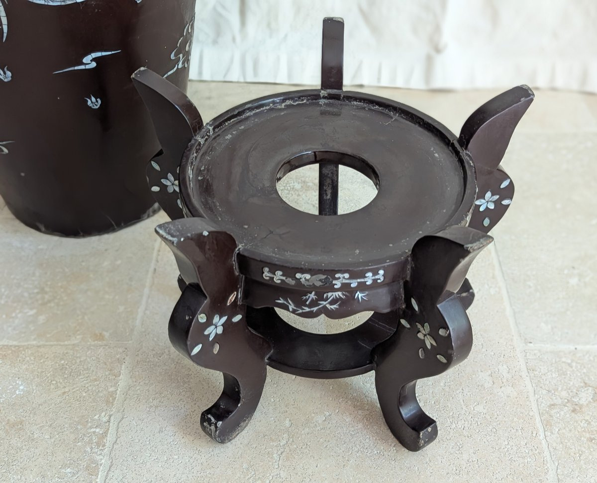 Important vase balustre décor burgauté- Asie-photo-1