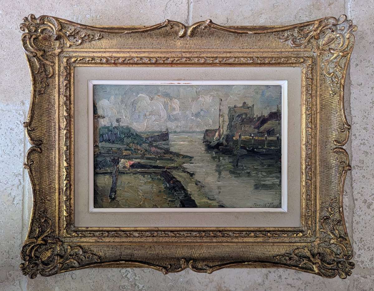 L'Escaut par Ferdinand Willaert - École belge-photo-2
