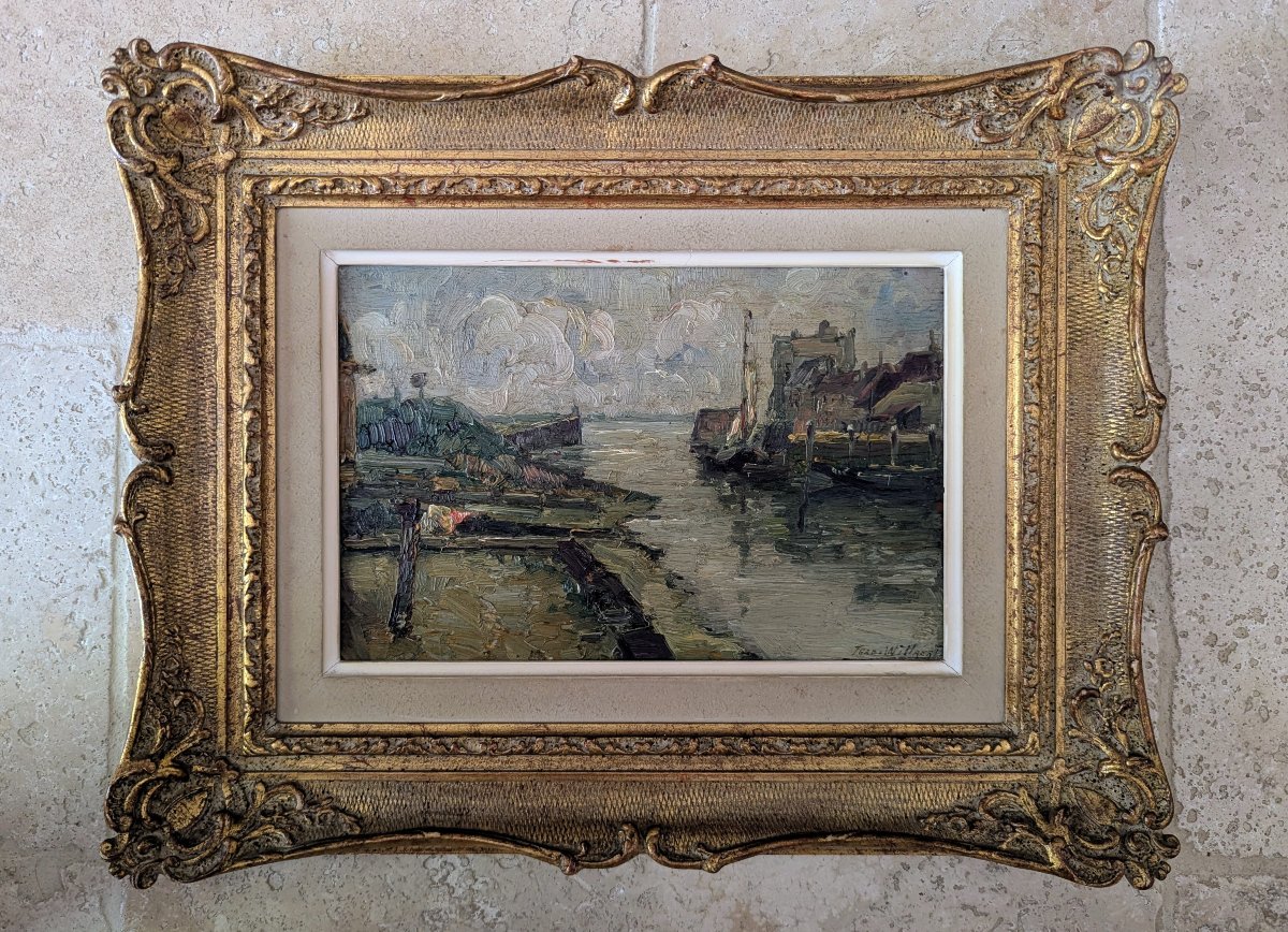 L'Escaut par Ferdinand Willaert - École belge-photo-2
