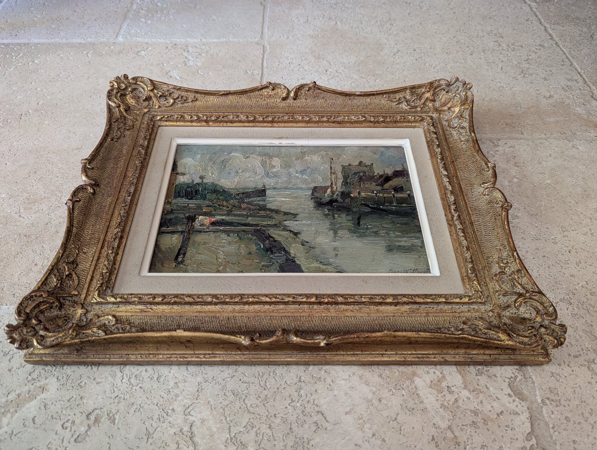 L'Escaut par Ferdinand Willaert - École belge-photo-6