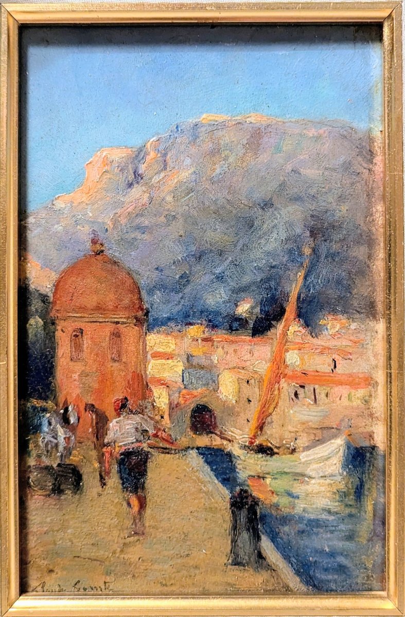 Monte Carlo, Monaco: Quai Antoine I, Ca. 1900, By Claude Comte 