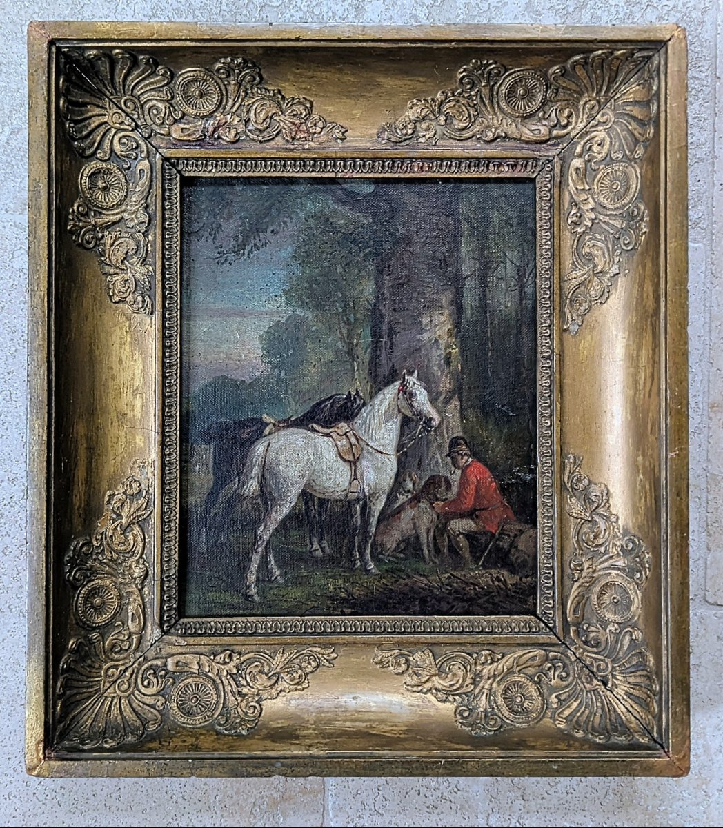 &amp;amp;quot;horse Herder, Horses, And Dogs At Rest&amp;amp;quot; By Alphonse Victor Baumann 