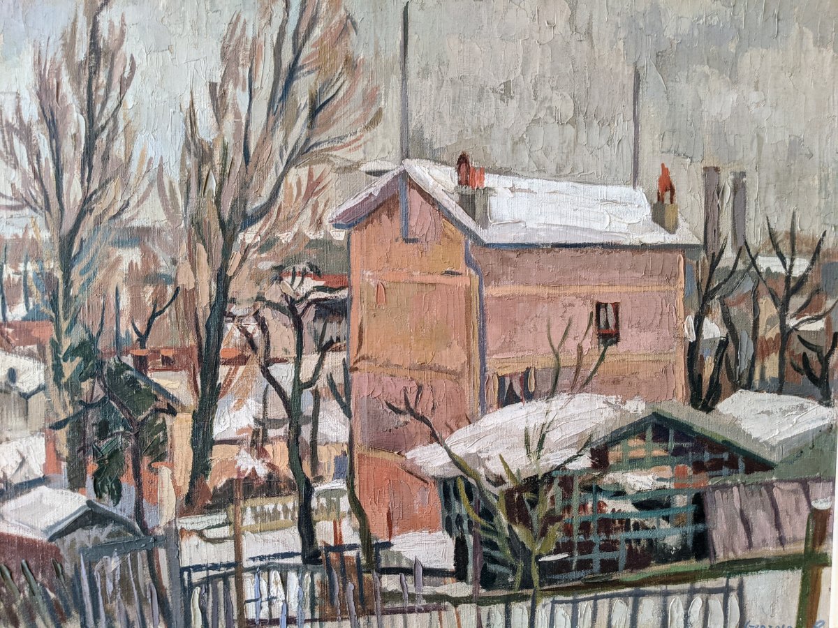 Snowy Landscape By G. Tcherkessof