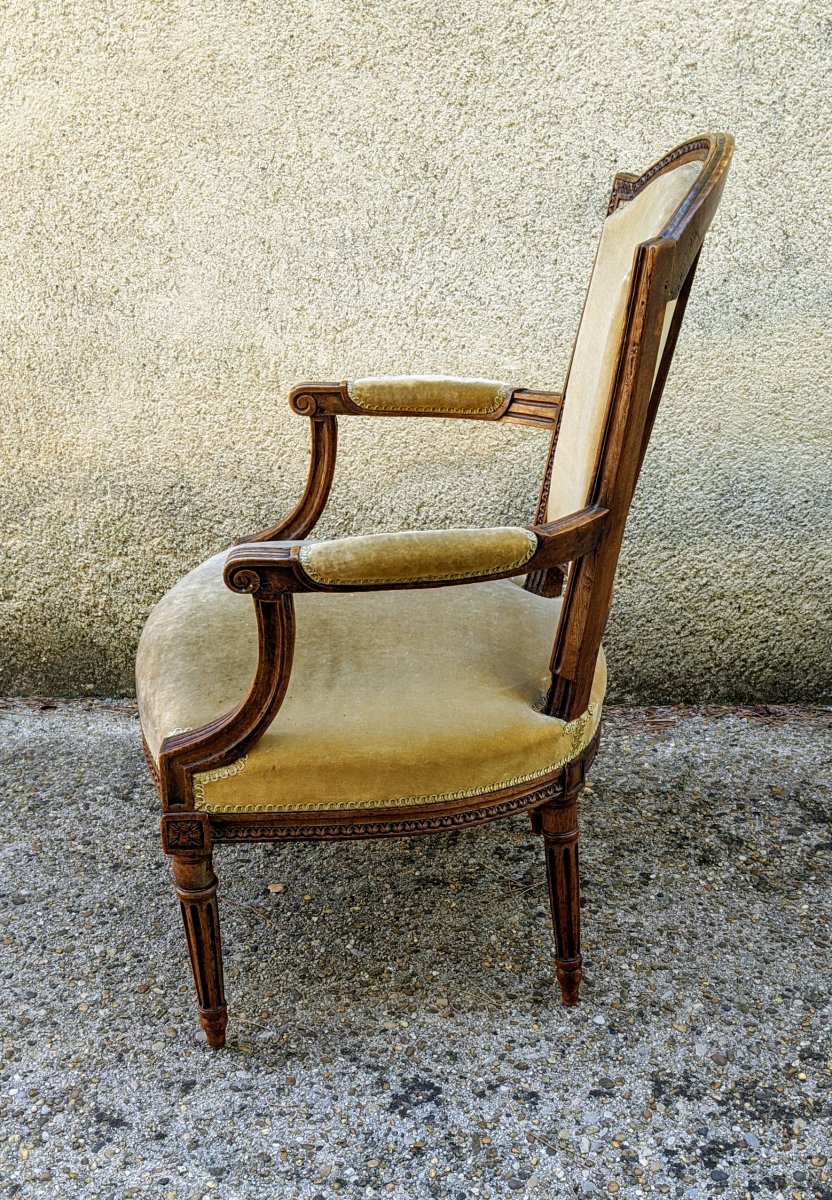 Fauteuil cabriolet Louis XVI-photo-4