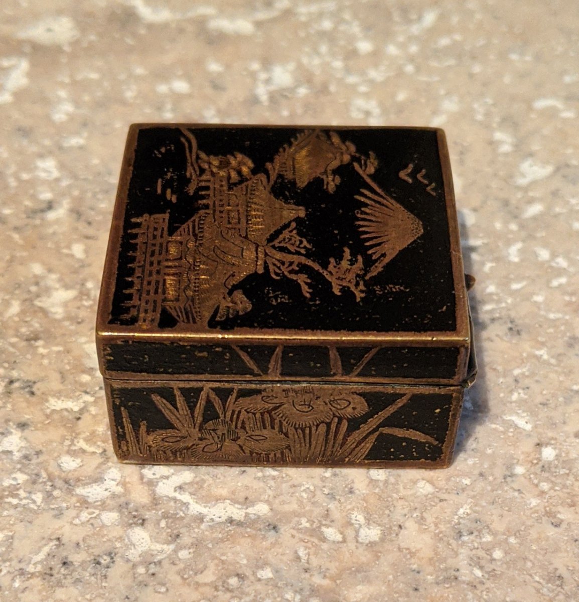 Japanese Stamp Box.-photo-2