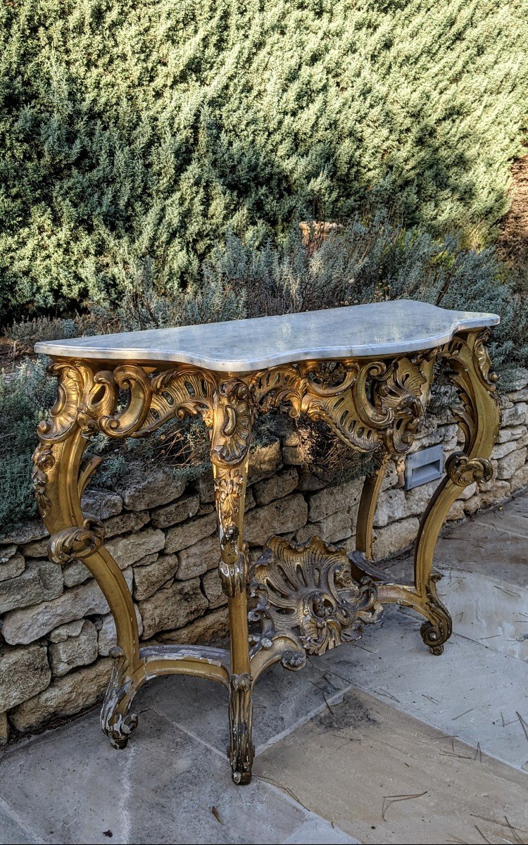 Golden Wood Console-photo-3