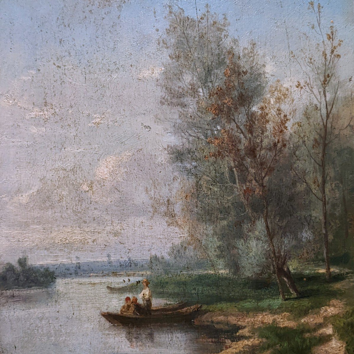 Barque sur la Seine. Jules Rozier