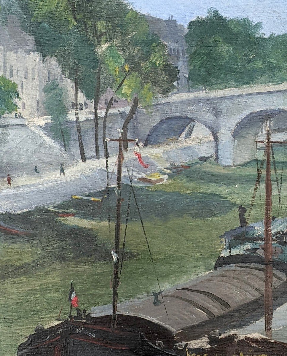 Paris - The Pont Marie, Quay Of The Seine.