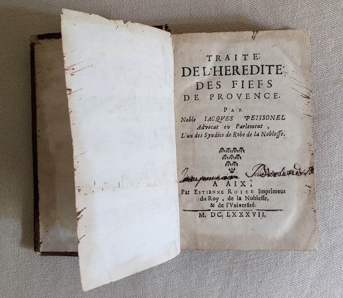 Traité de l'Hérédité des fiefs de Provence 1687-photo-5