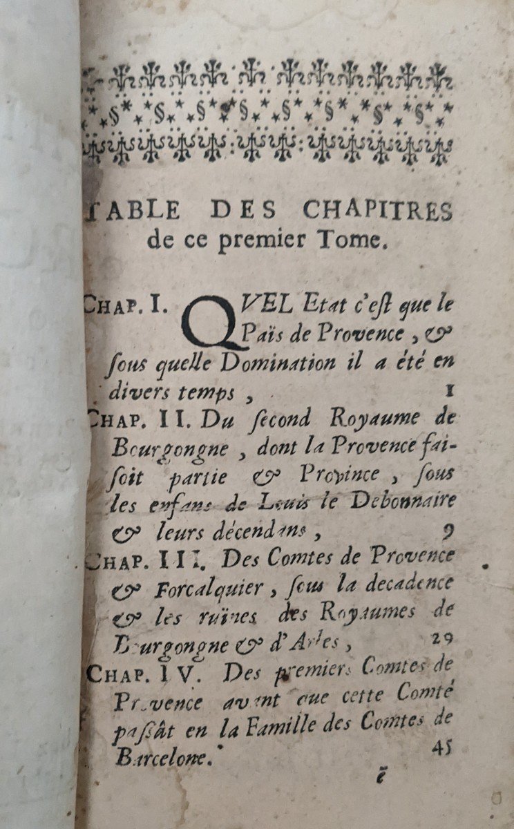 Summary Of The History Of Provence. 2 Volumes 1676-photo-2
