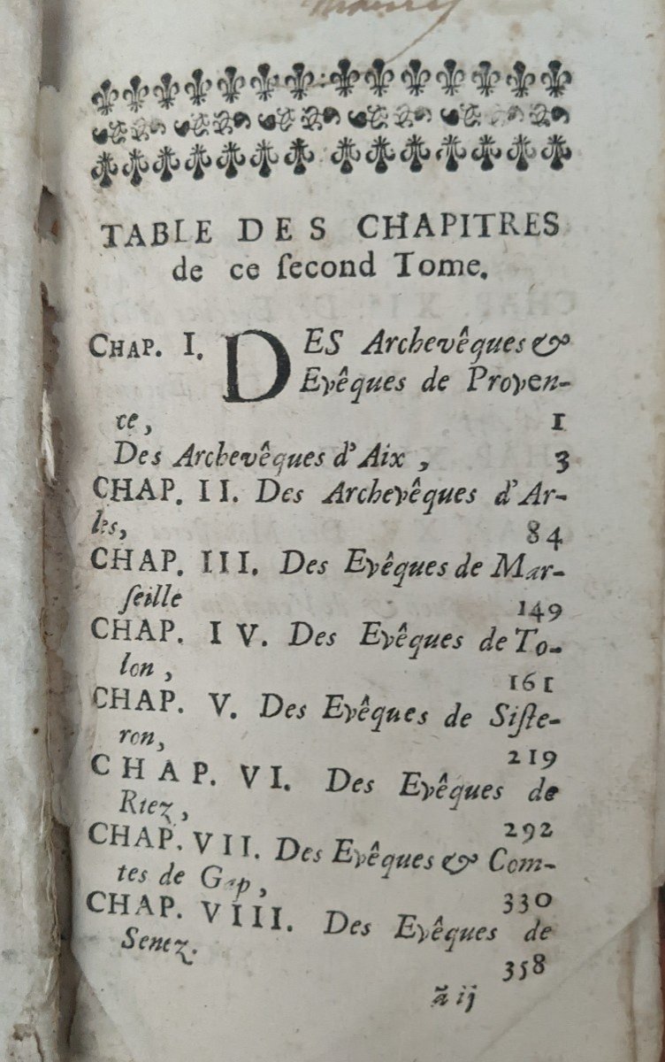 Summary Of The History Of Provence. 2 Volumes 1676-photo-3