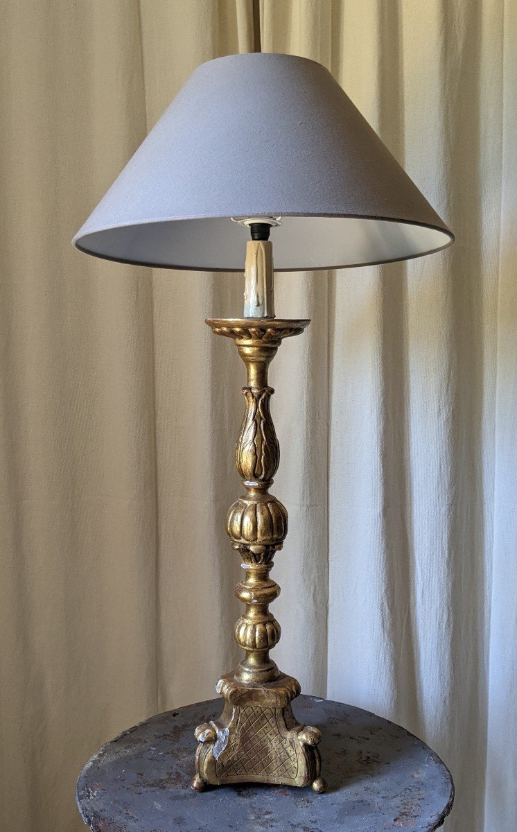 Candlestick Mounted As  A Lamp-photo-4