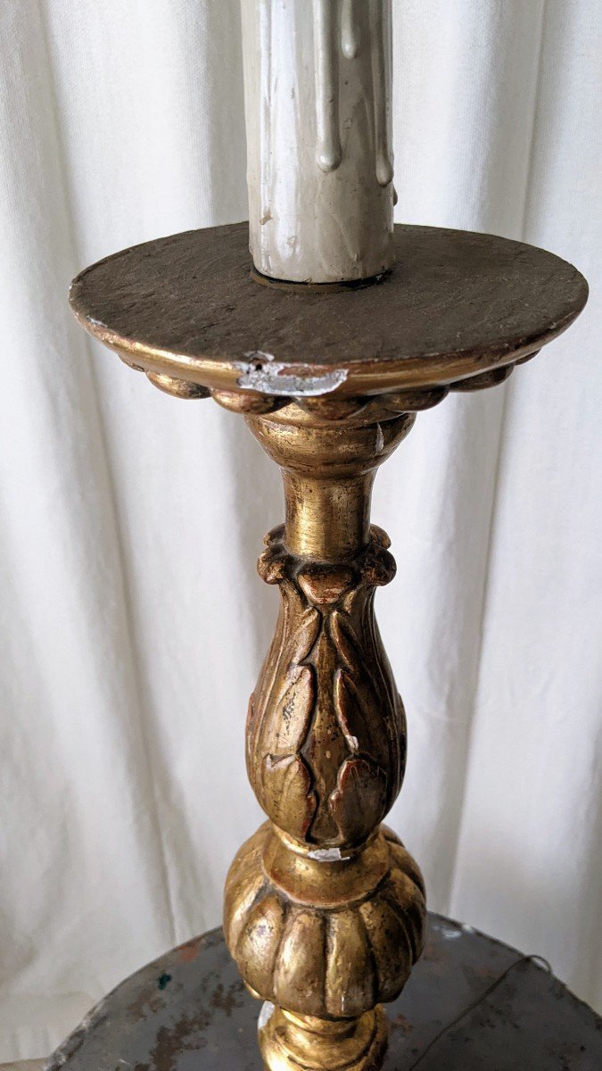 Candlestick Mounted As  A Lamp-photo-4