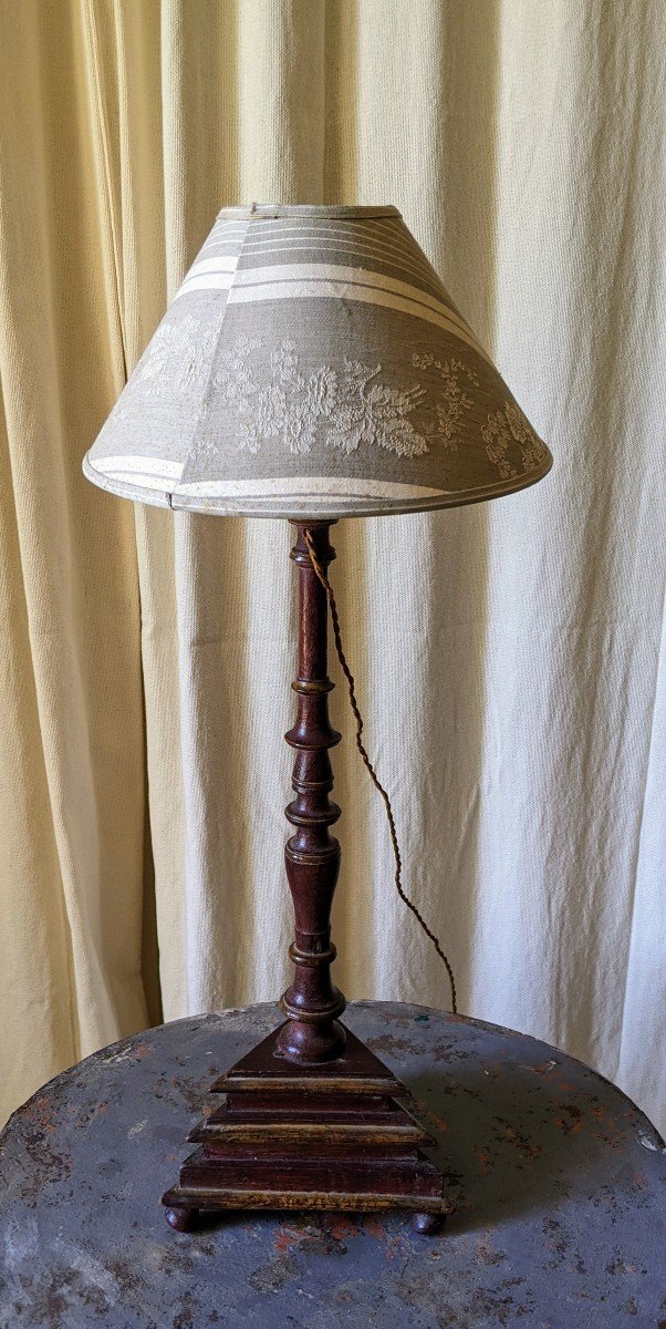 Candlestick Transformed Into A Lamp-photo-5