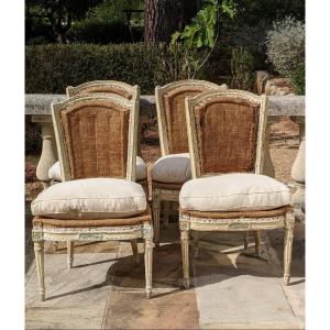 Series Of 4 Louis XVI Chairs