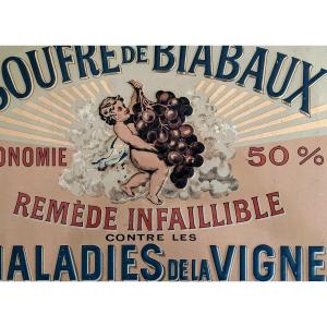 Tôle publicitaire lithographiée fin XIXème 