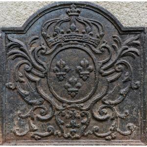 Plaque de cheminée aux armes de France