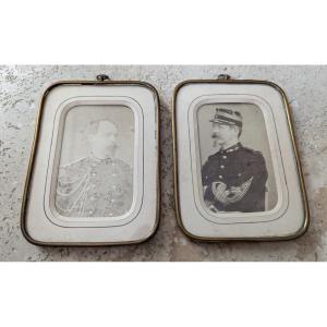 2 Framed Photographs Louis Philippe d'Orléans. Count Of Paris