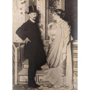 Emile Fabre & Gilda Darthy Théâtre Antoine 1907